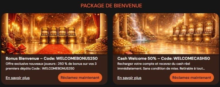 Hermes Casino bonus bienvenue