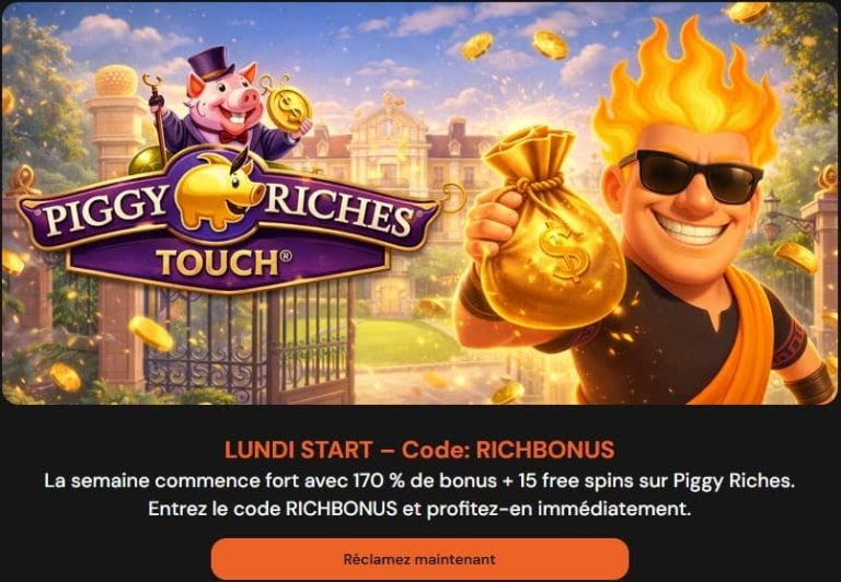 Hermes Casino bonus lundi
