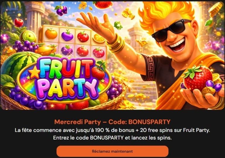 Hermes Casino bonus mercredi