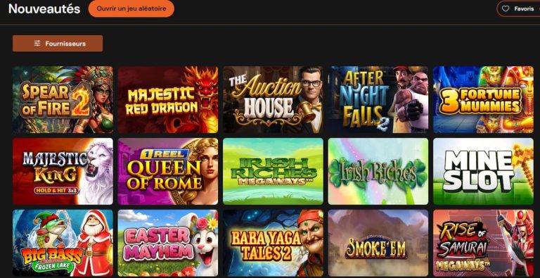 Hermes Casino fournisseurs
